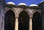 View of a portico inside the Mosque of Mahmud Pasha.