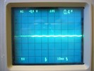 A completely filtered sine wave.