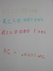 Time constant values for several filter circuits.