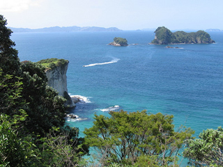 A photo of Mercury Bay in New Zealand.