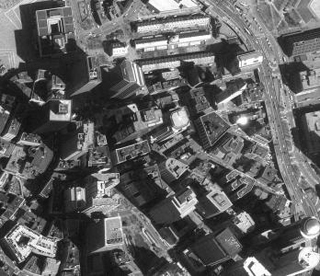 Boston's downtown, as seen from above.